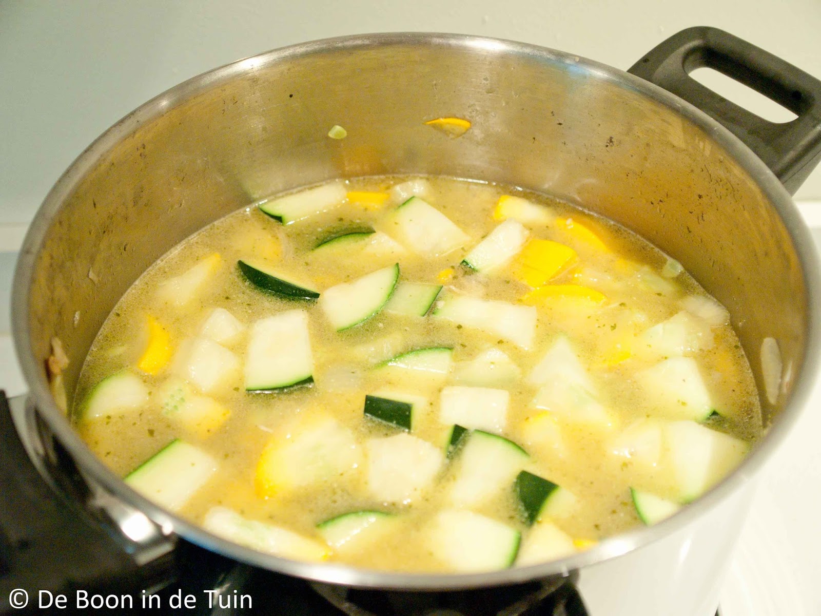 recept courgette soep courgettes moestuin volkstuin