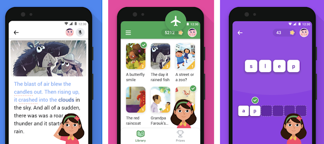 Google has introduced a new app to teach children to read English