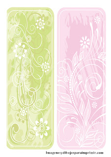 Verde y rosa para flores  Etiquetas de flores para imprimir