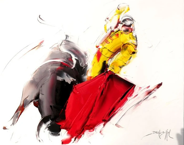 Daniel Densborn 1946 | French Abstract Knife painter