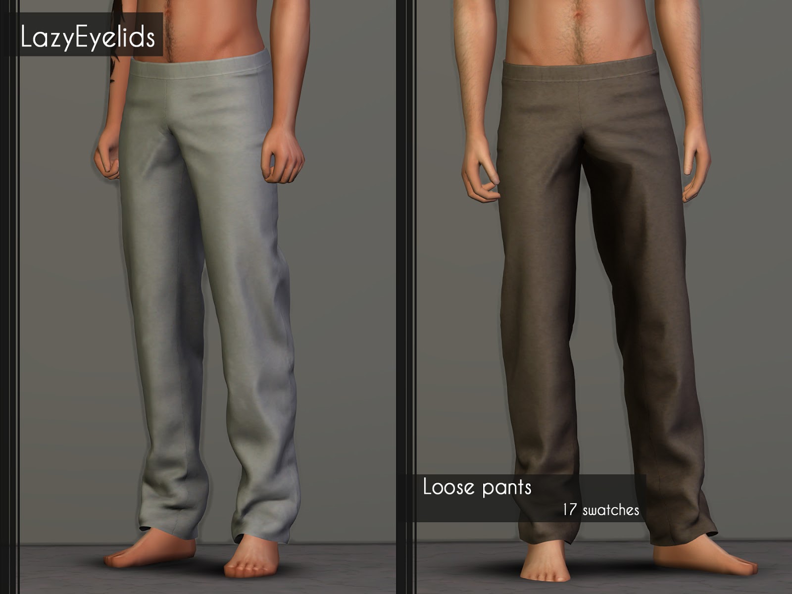 Sims 4 Men Pants CC