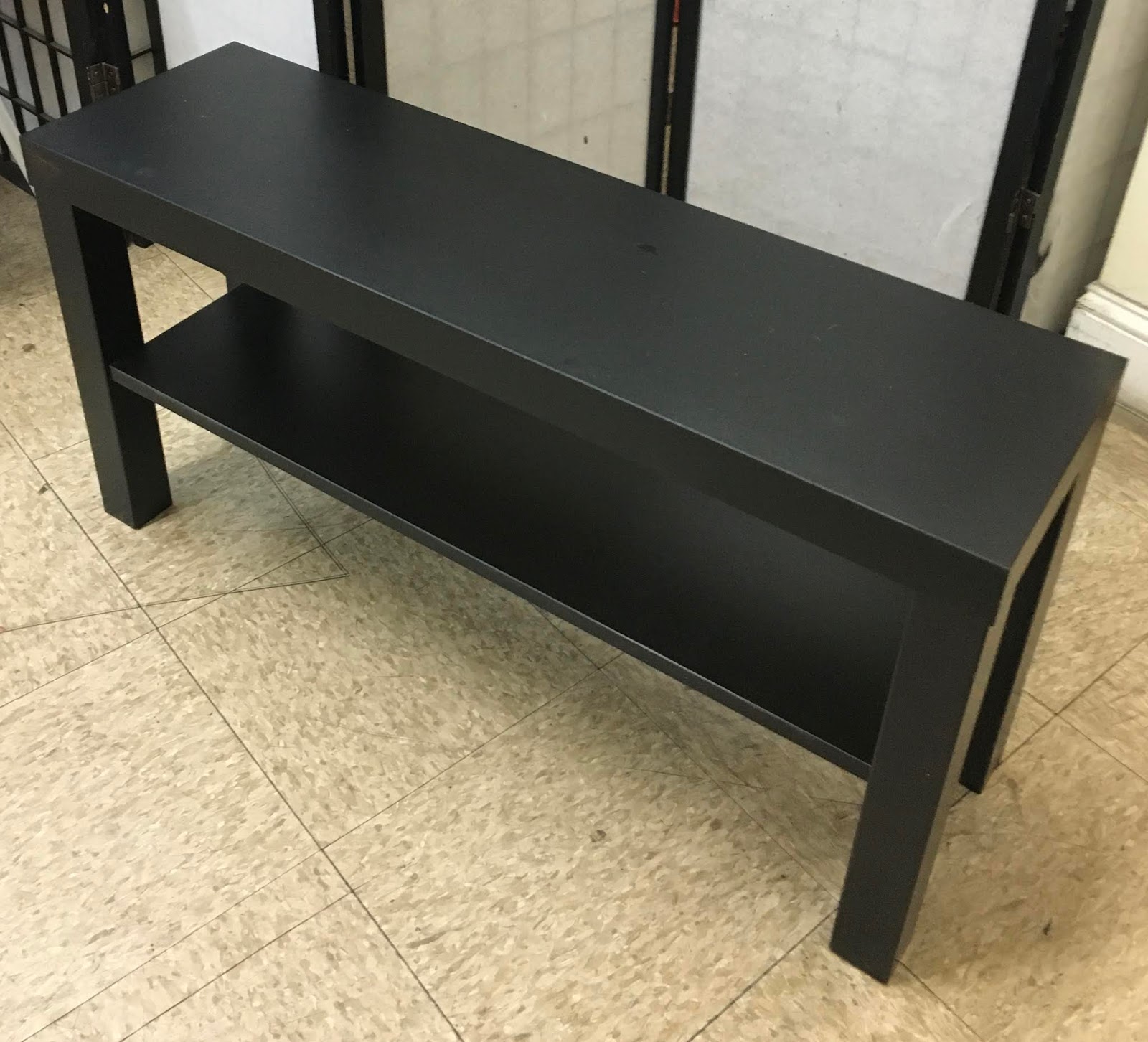 Uhuru Furniture & Collectibles Black IKEA TV Stand SOLD