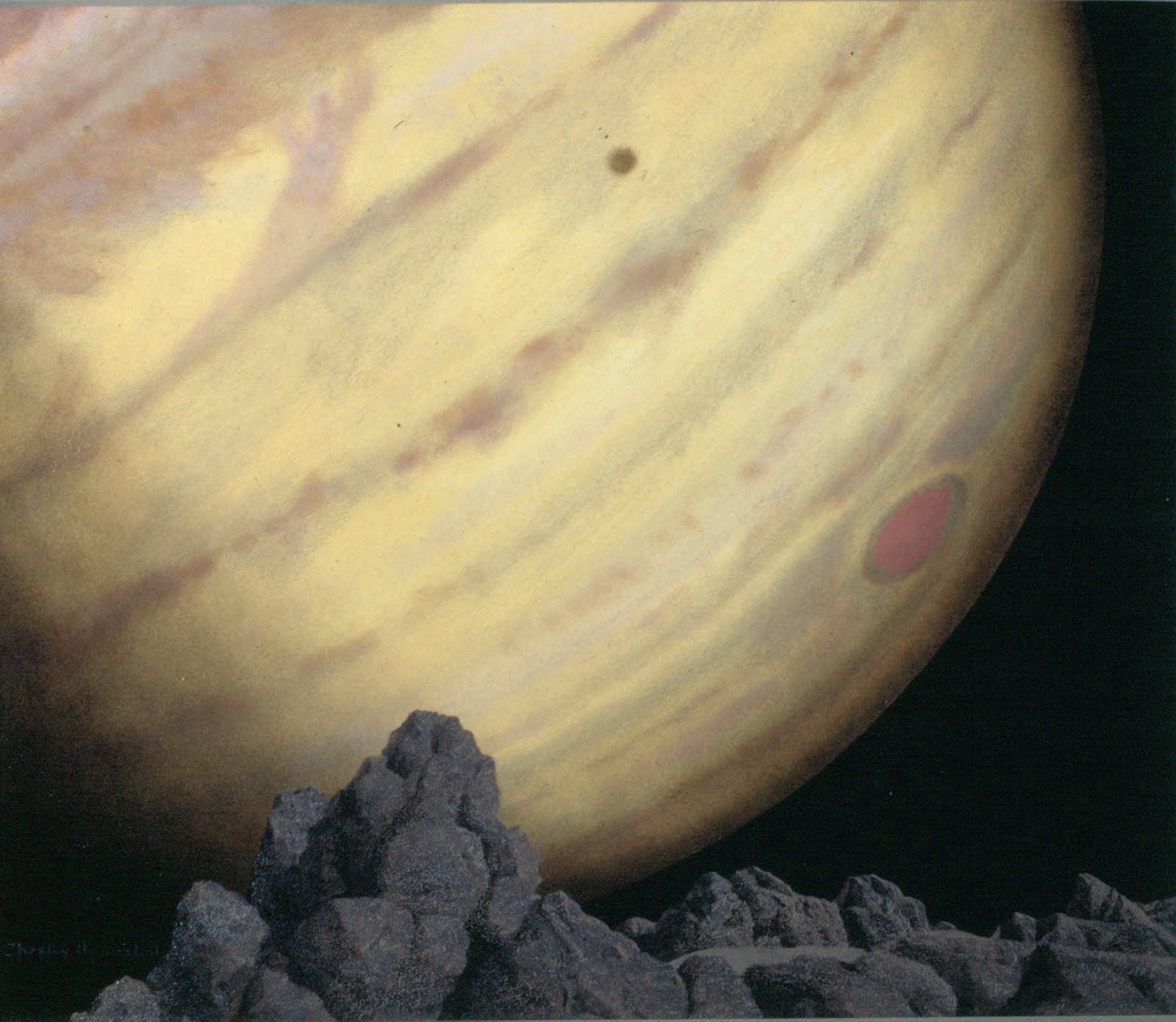 Jupiter as seen from Amalthea