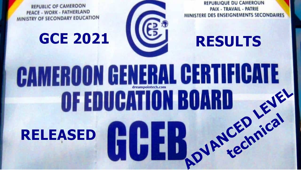 Cameroon GCE Advanced Level TVE Technical Results 2021 PDF