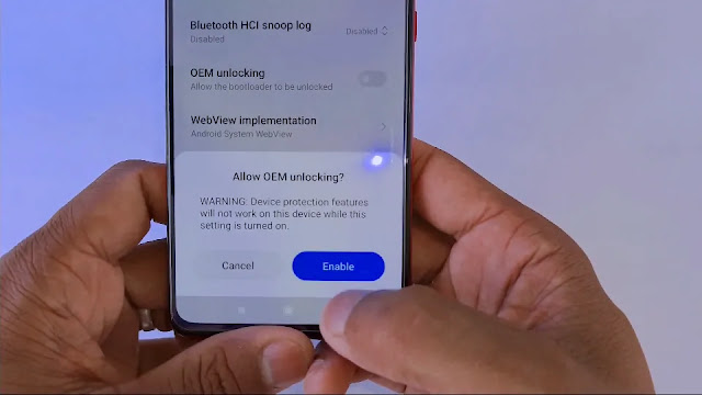 turn on OEM Unlocking turn on OEM Unlocking