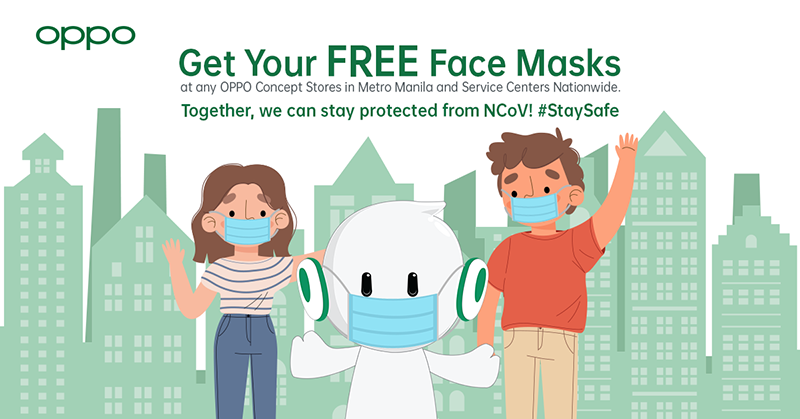 Free Face Mask from OPPO