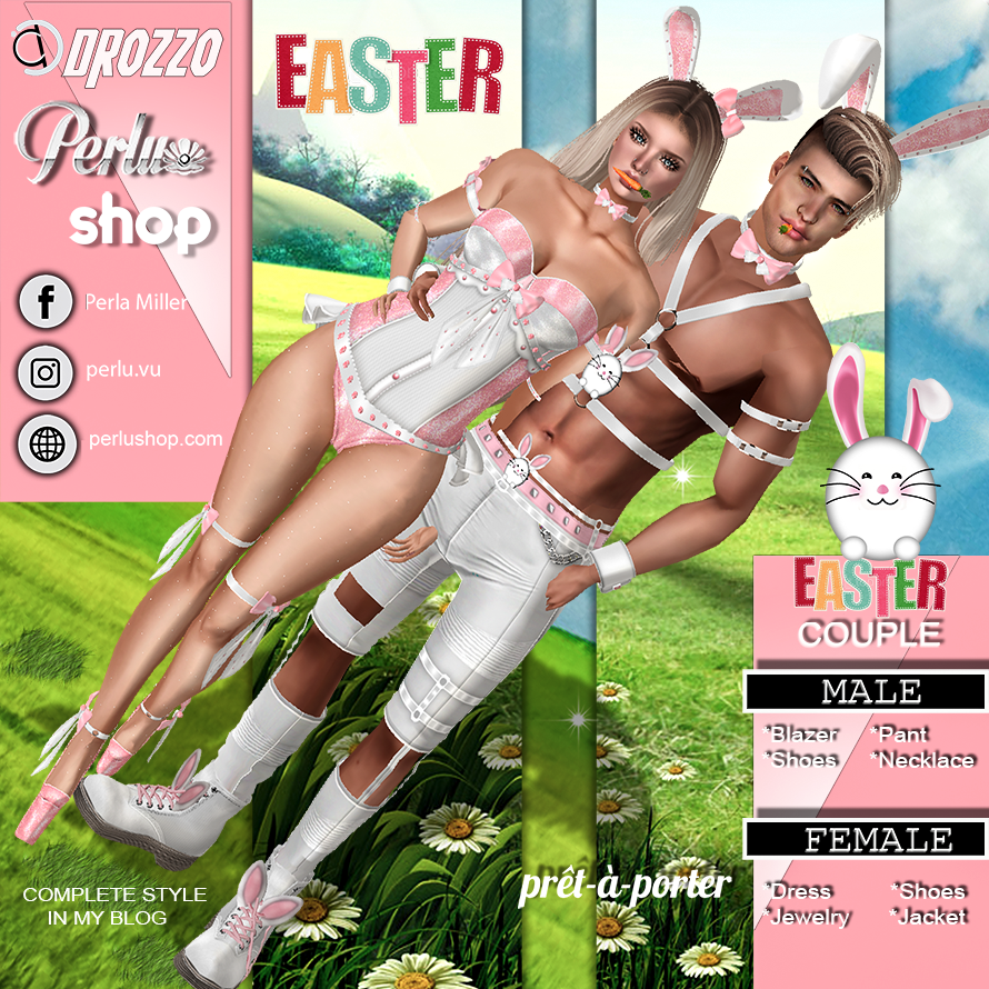 BUNNY EASTER COUPLE BUNDLE - PERLU | DROZZO SHOP