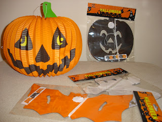 Yesterday I bought some decoration of Halloween...