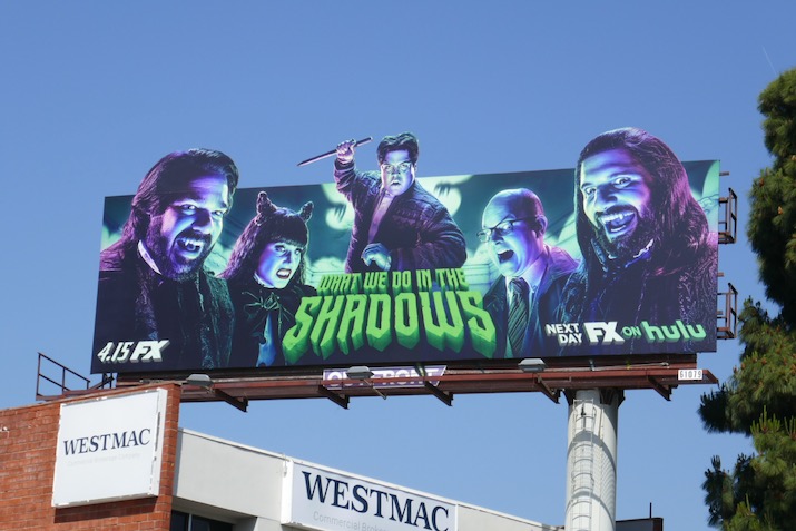 What We Do in the Shadows season 2 extension billboard Sepulveda Boulevard What We Do in Shadows season 2 extension billboard