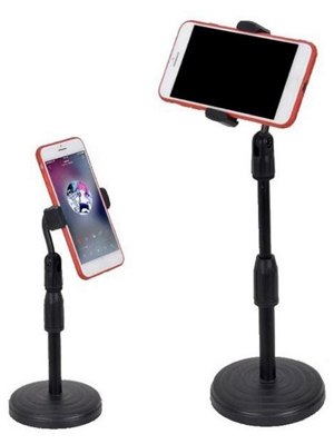Giá đỡ điện thoại live đế tròn DC01, tăng chỉnh chiều cao, xoay 360