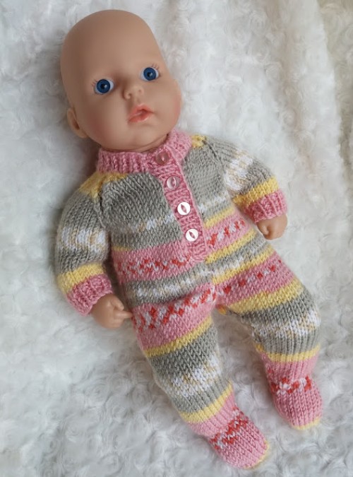 Beautiful Skills Crochet Knitting Quilting Baby Annabell Sleepsuit
