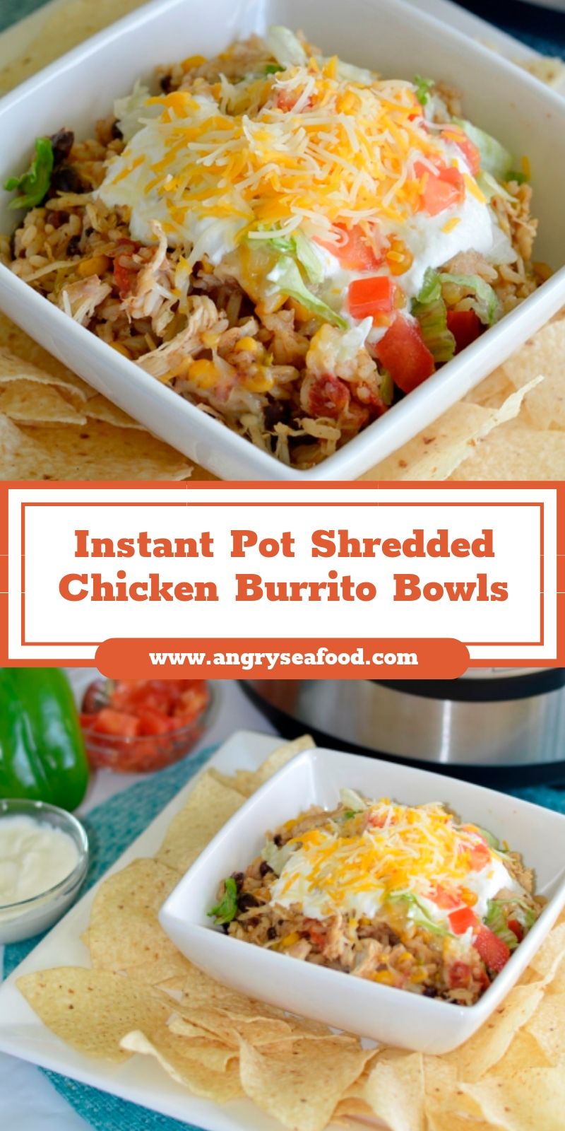 Instant Pot Shredded Chicken Burrito Bowls - Healthyfoodrecipe