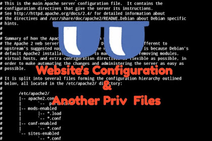 WEBSITE'S CONFIGURATION AND ANOTHER PRIV FILES