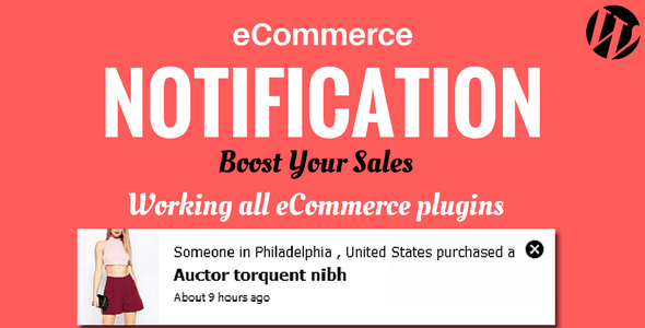 WordPress eCommerce Notification v1.0.6.3 WordPress eCommerce Notification v1.0.6.3