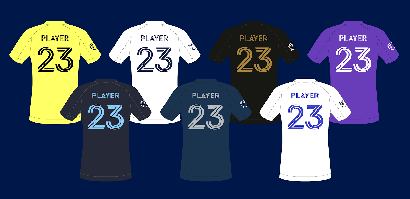 AllNew MLS 2020 Kit Font Launched 3 'Different Versions' Footy