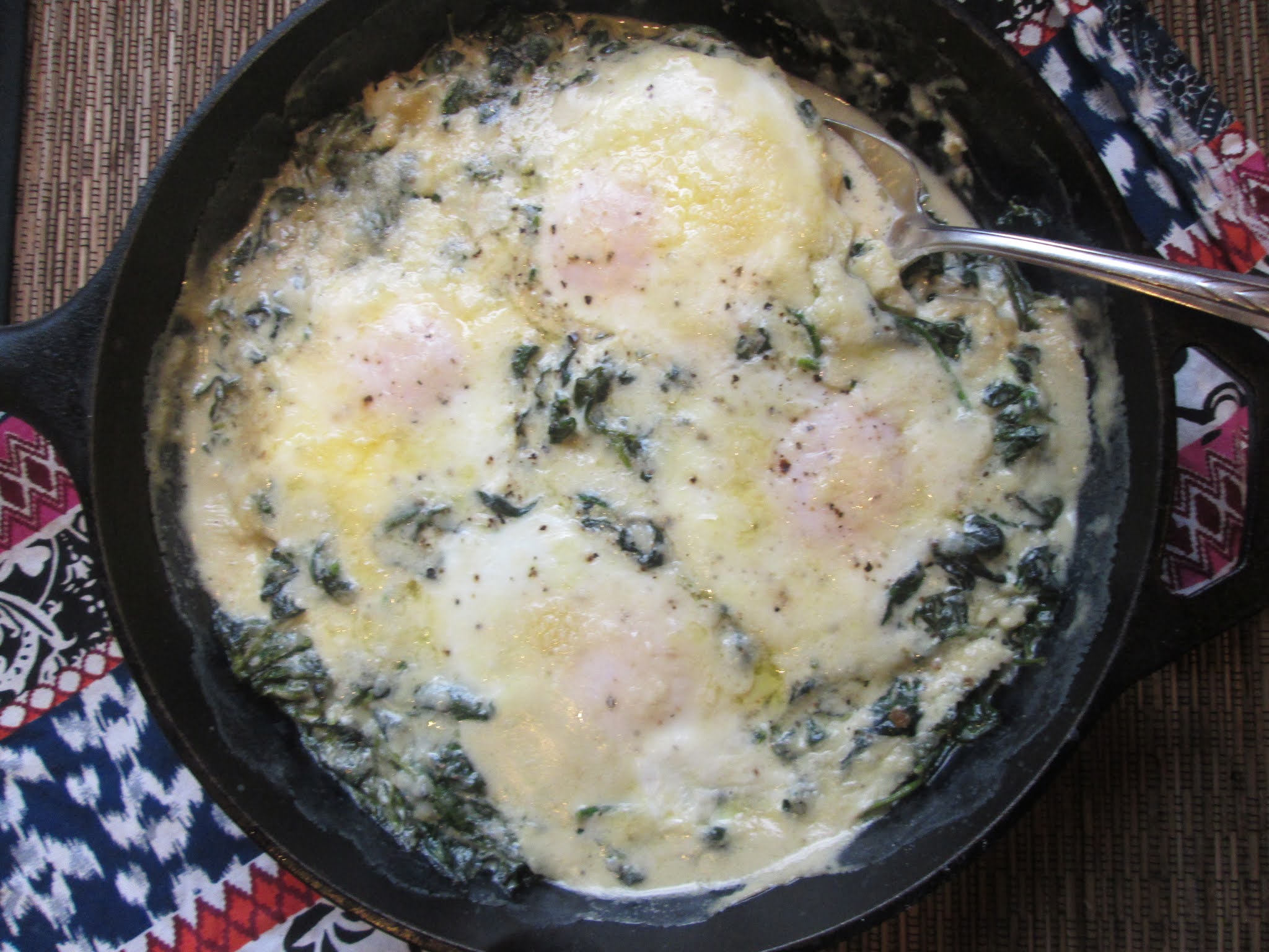 Stirring the Pot Ina Garten's Creamed Spinach & Eggs
