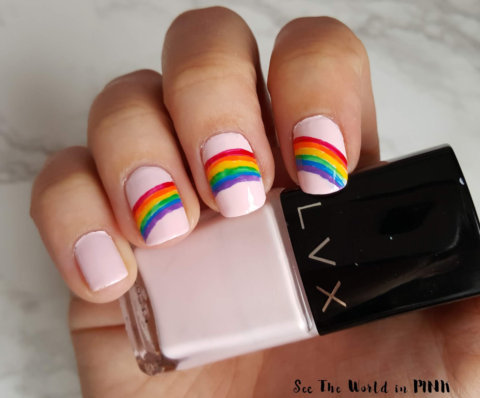 Manicure Monday Rainbow Nails For Pride Month See The World In Pink