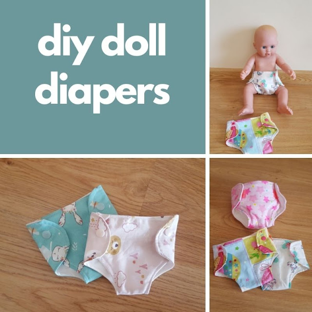 DIY doll diapers