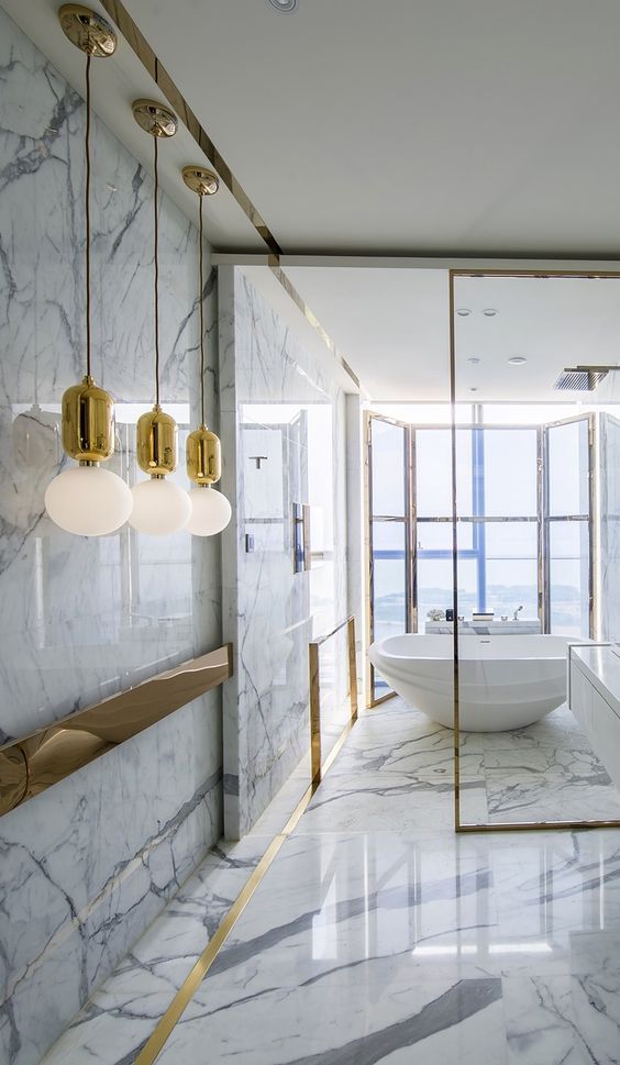 Décor Inspiration: 13 Stunning Marble Baths