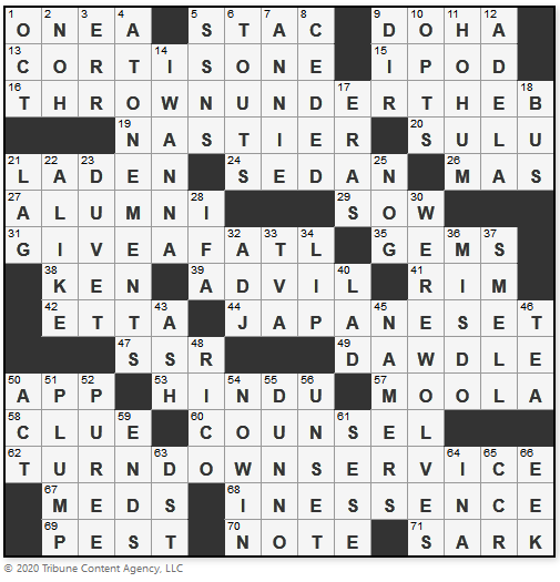 L A Times Crossword Corner Friday January 24 2020 Paul Coulter