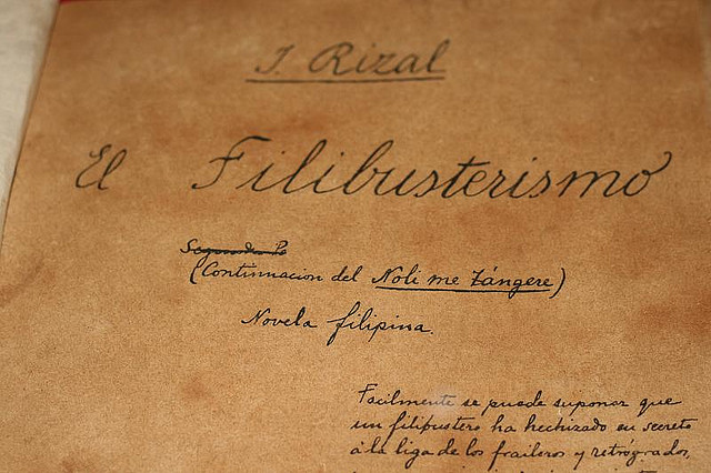 author of the novel el filibusterismo