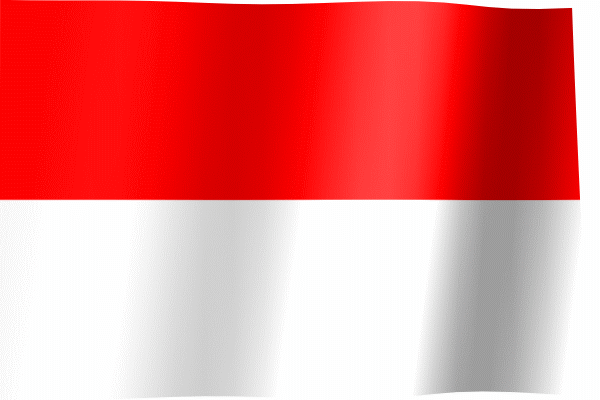 Waving Flag of Indonesia (Animated Gif)
