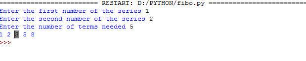 Wap To Print Fibonacci Series In Python