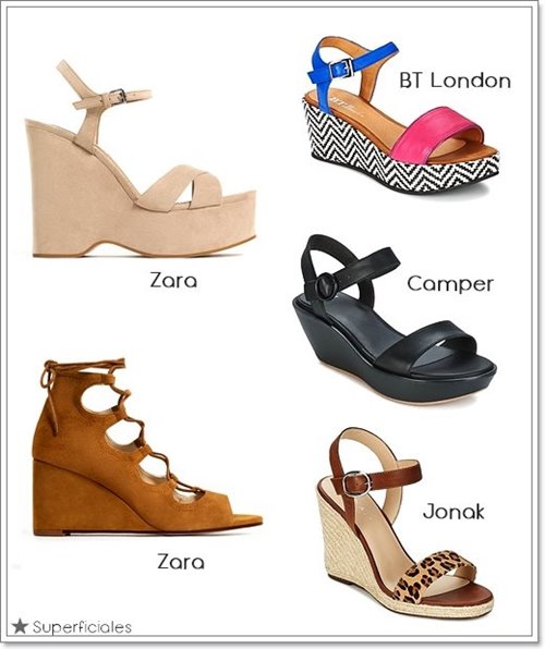 sandalias cuña verano