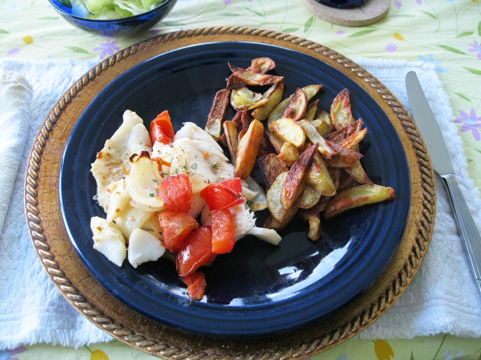 Healthy You: Roasted Cod, Tomatoes, Orange & Onions