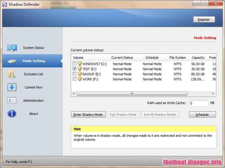 Download Shadow Defender mới nhất 2017 - Phần mềm đóng băng ổ cứng tốt nhất