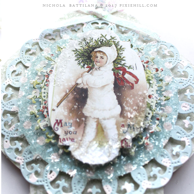 Pixie Hill Chipboard Christmas Ornaments