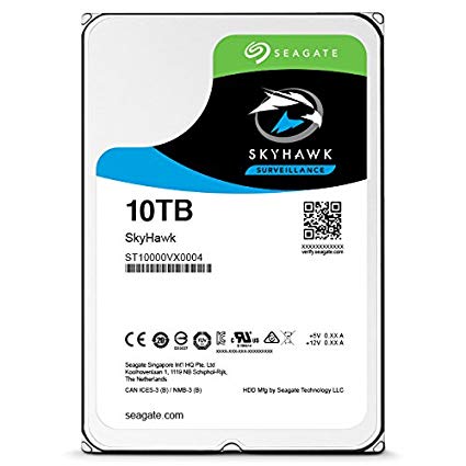 HDD Seagate Skyhawk 10TB SATA 6Gb/s/256MB Cache/ 7200RPM, tiết kiệm điện năng