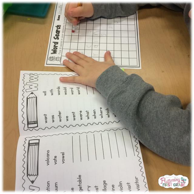 Editable Student Spelling Dictionaries Fluttering Through First Grade