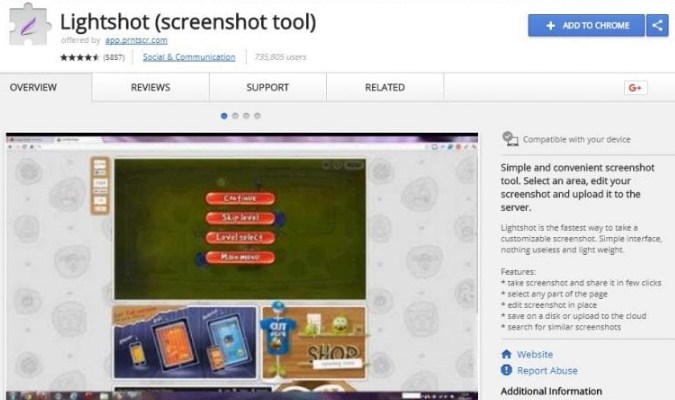 Ekstensi Google Chrome tuk Pelajar - Lightshot Ekstensi Google Chrome tuk Pelajar - Lightshot