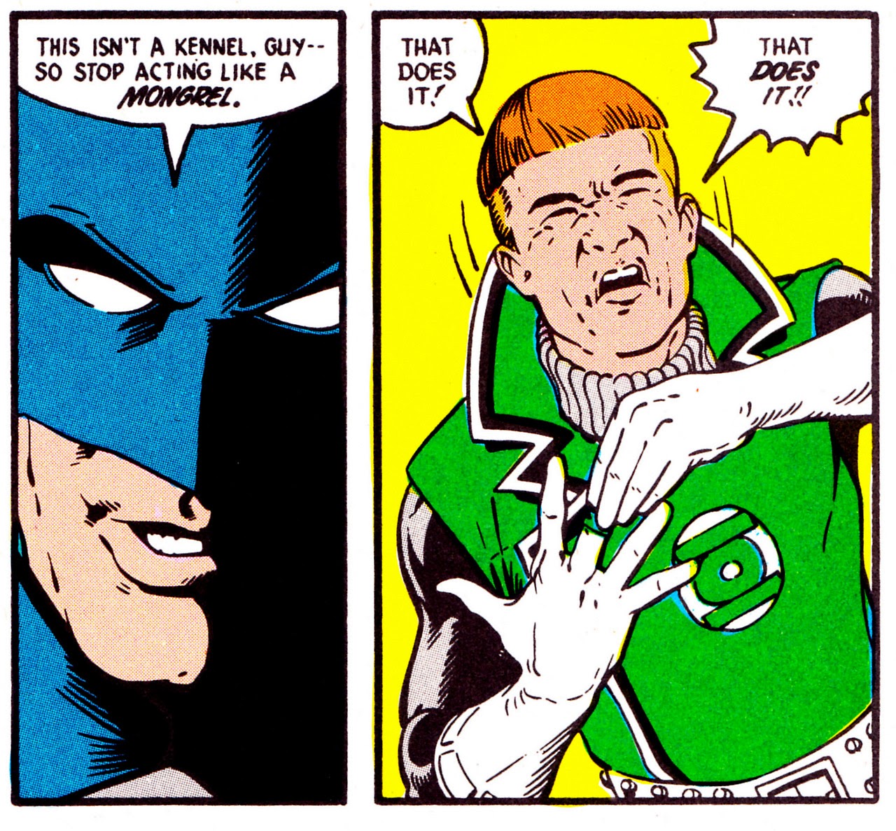 The Dork Review Rob's Room Batman vs. Guy Gardner