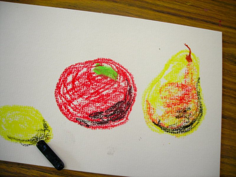 Creating oil pastel drawings. I have always loved art.