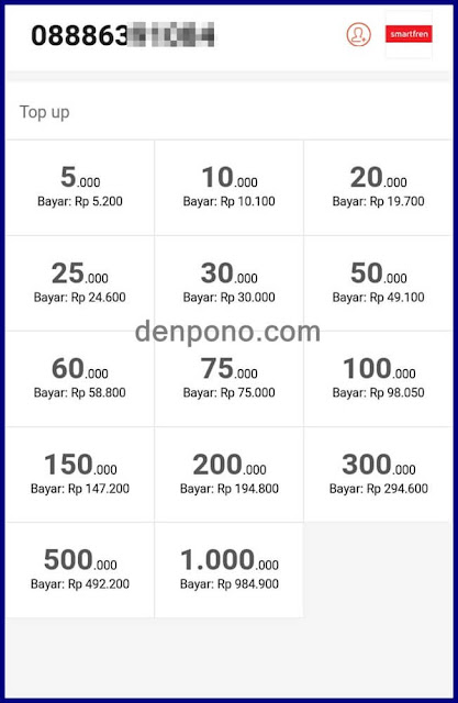 Harga terbaru pulsa smartfren di mitra shopee