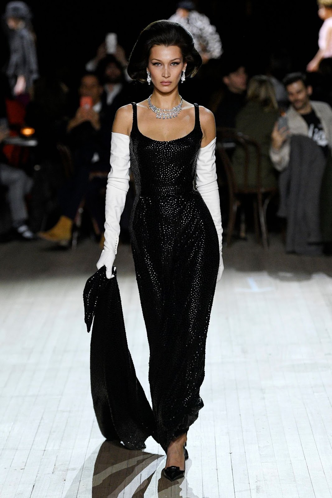 Bella Hadid Clicks at Marc Jacobs Runway Show at New York Fashion Week