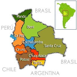Bolivia, división territorial