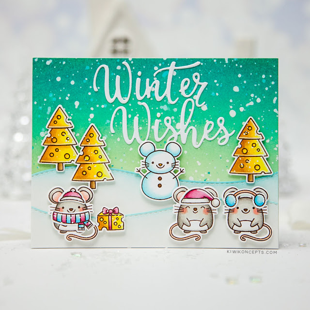 Sunny Studio Stamps: Merry Mice Santa Claus Lane Christmas Garland Frame Dies Layered Snowflake Frame Dies Winter Themed Holiday Cards by Keeway Tsao Sunny Studio Stamps: Merry Mice Santa Claus Lane Christmas Garland Frame Dies Layered Snowflake Frame Dies Winter Themed Holiday Cards by Keeway Tsao