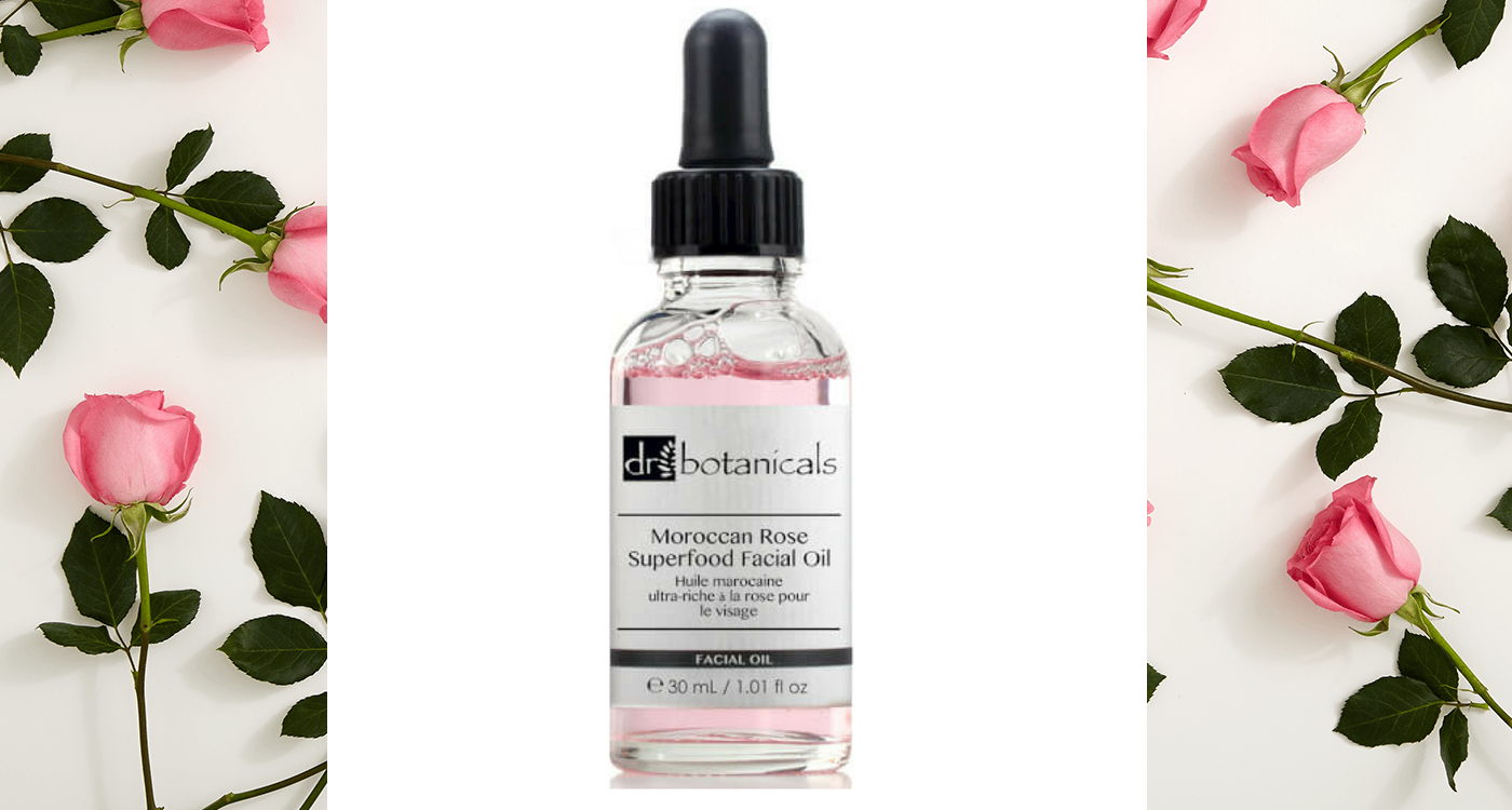 Dr Botanicals Moroccan Rose Superfood Facial Oil.