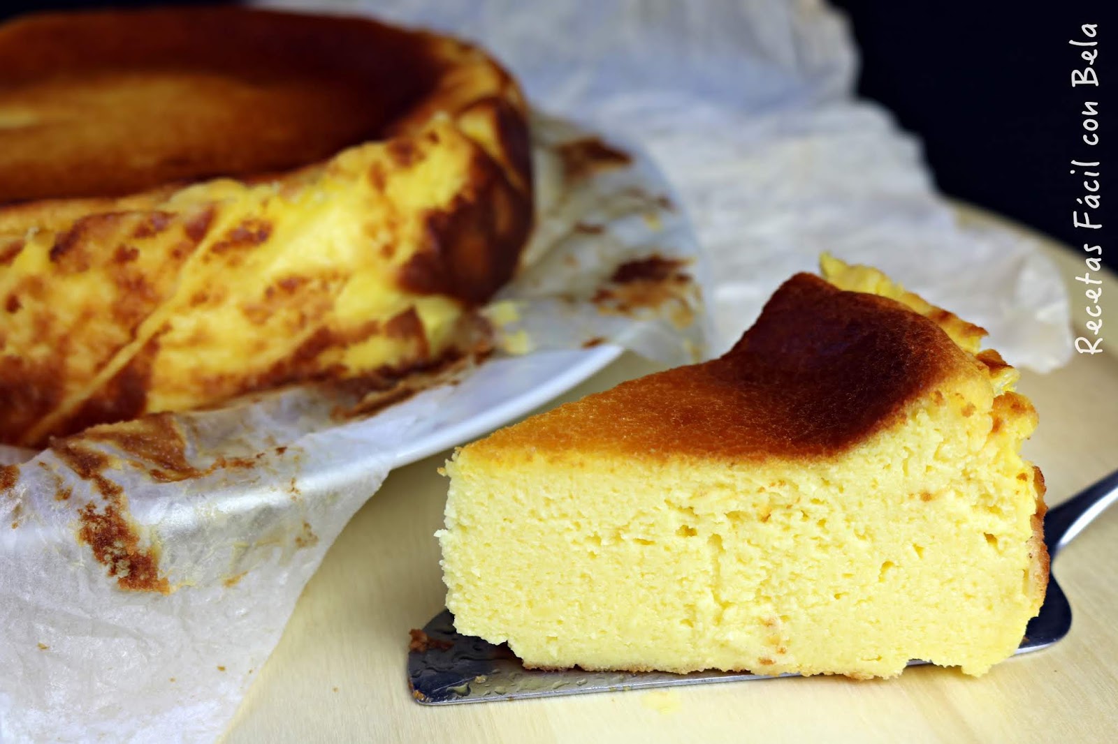 Tarta de queso cremosa y jugosa 6 ingredientes - Recetas Fácil con Bela