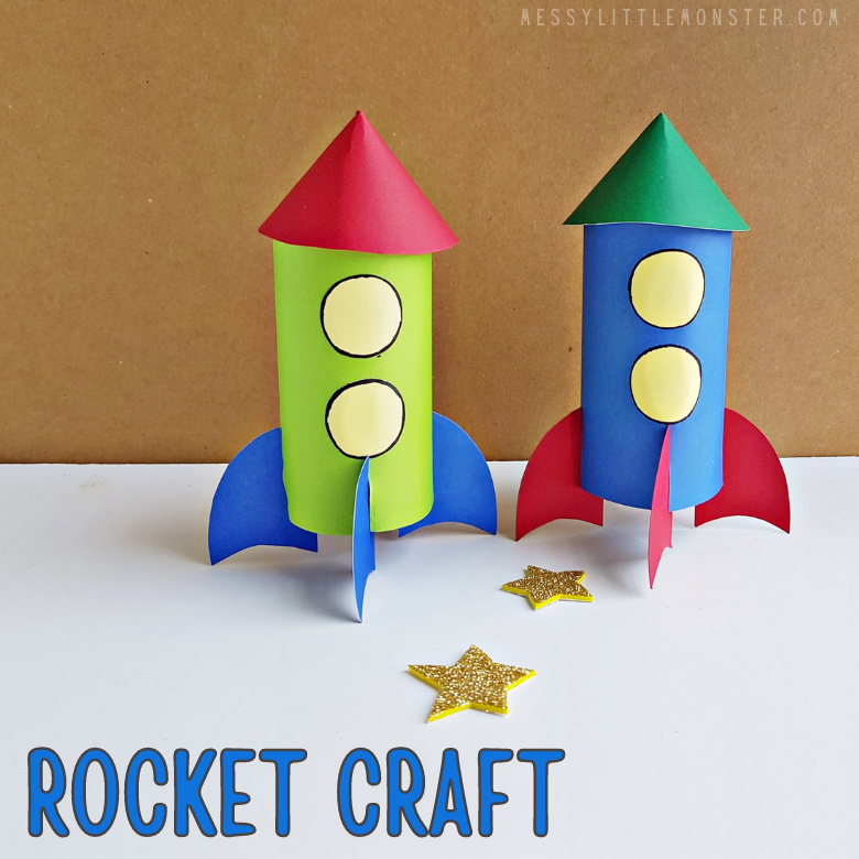Rocket Craft For Kids - Messy Little Monster