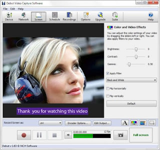 nch debut video capture software pro