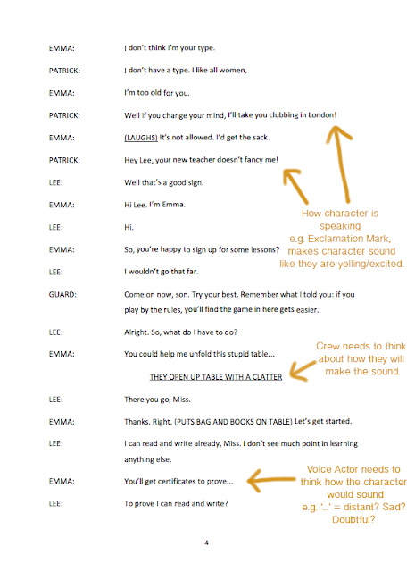Unit 11 : 11.1 Radio Script Analysis