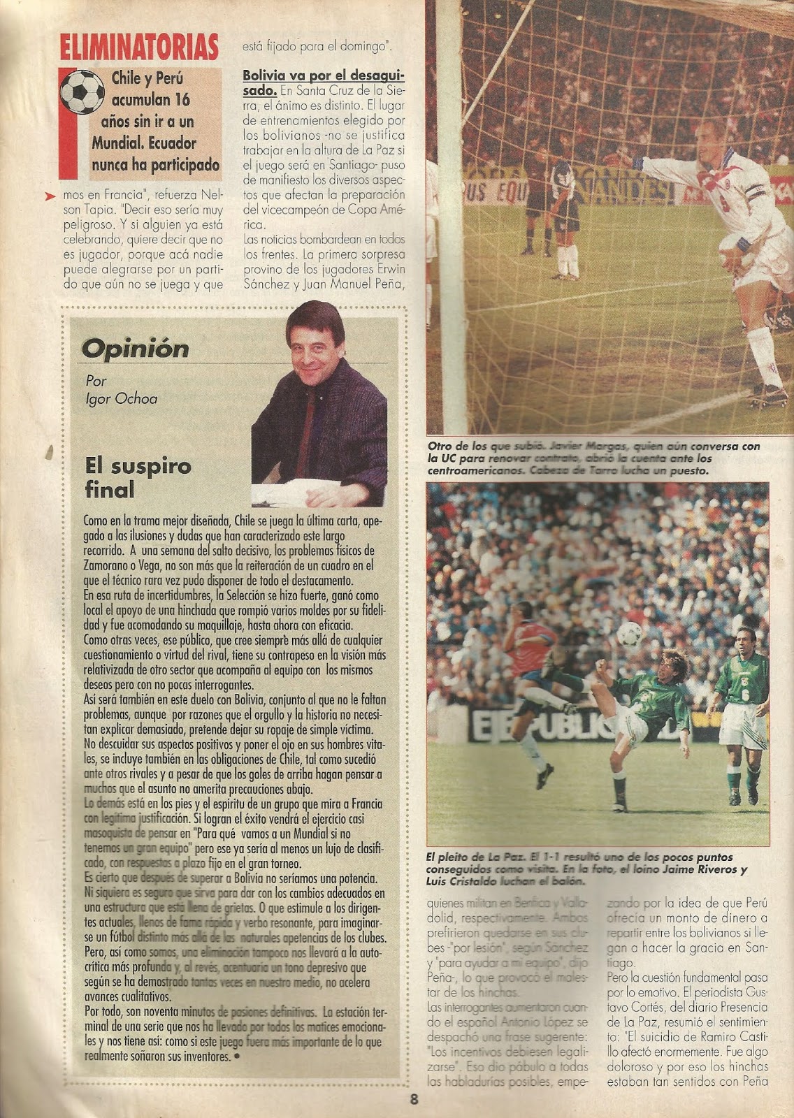 Partidos de la Roja [07/11/1997] ChileGuatemala 41