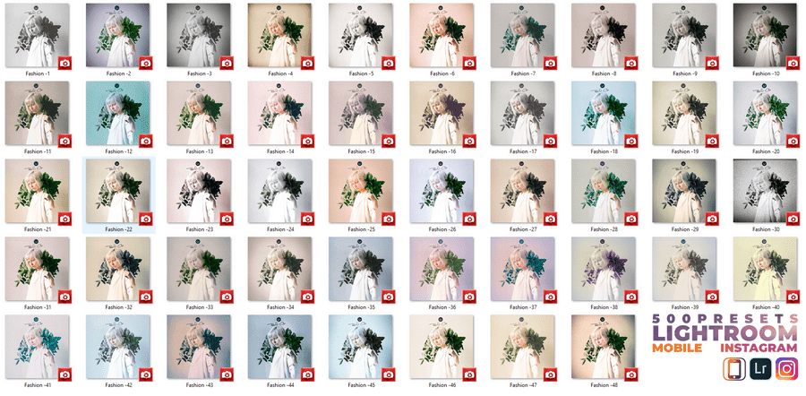 Presets Collections Premium – 500 Presets Lightroom Mobile (DNG)