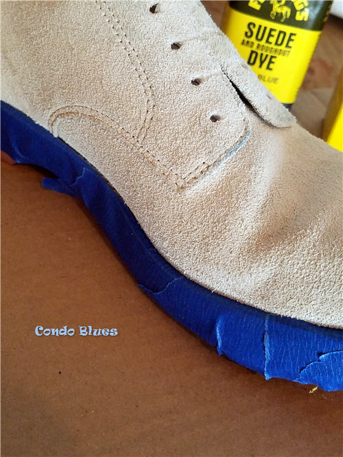 Condo Blues How to Dye Suede Shoes
