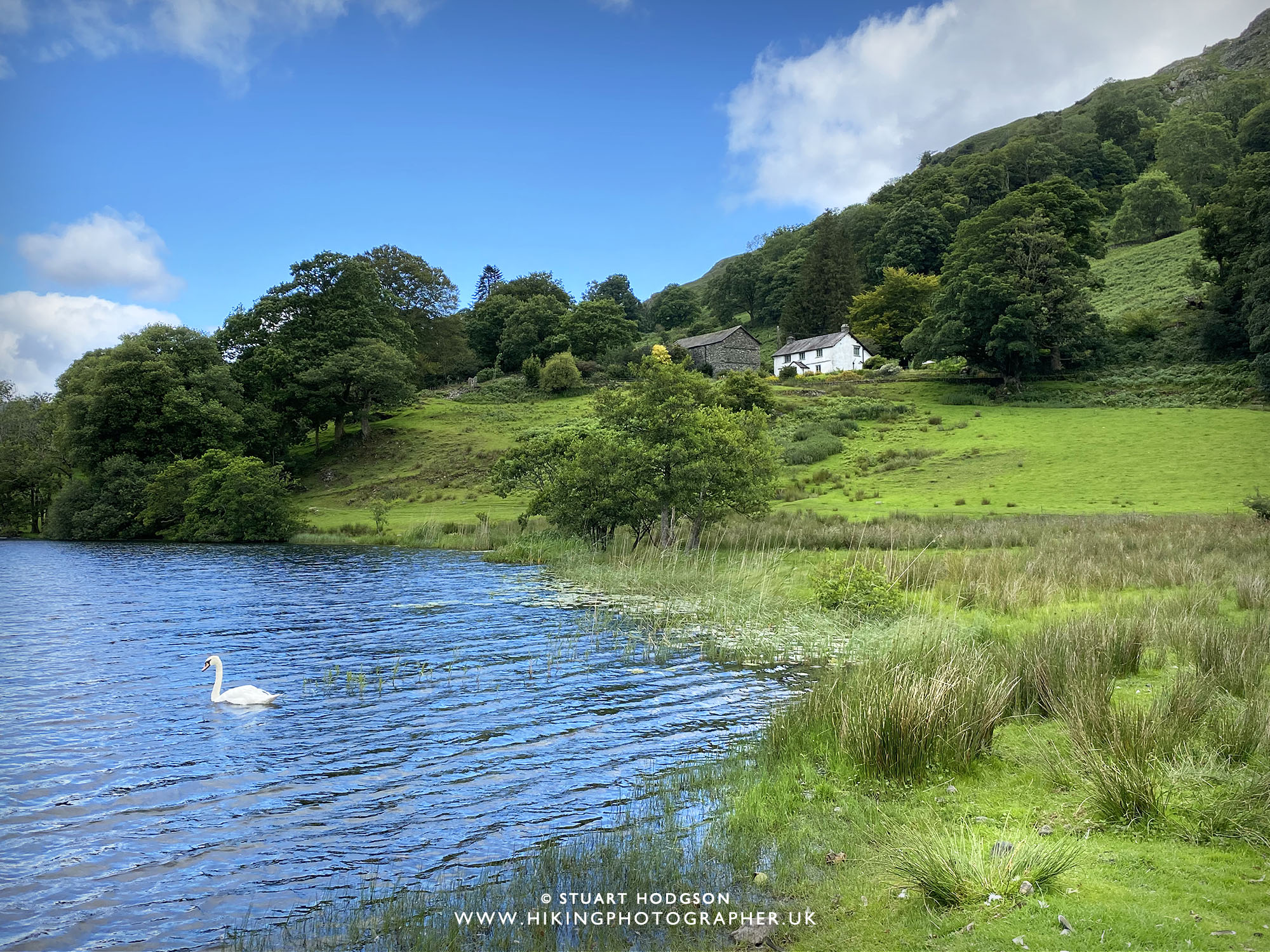 Loughrigg Tarn walk Elterwater Skelwith Bridge Ambleside map route