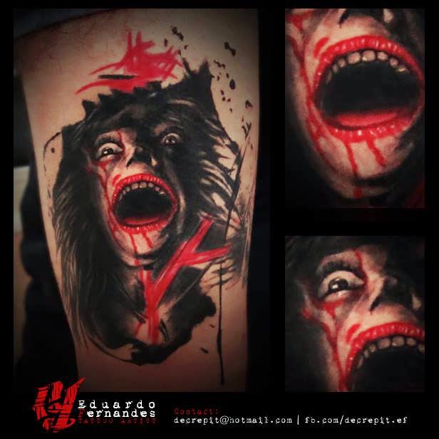 Scream Tattoo Tattoo Eduardo Fernandes